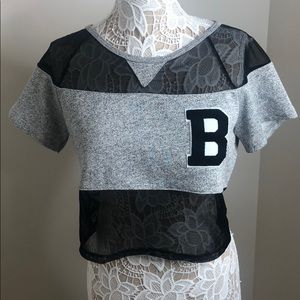 NWT Bebe Crop with letter B